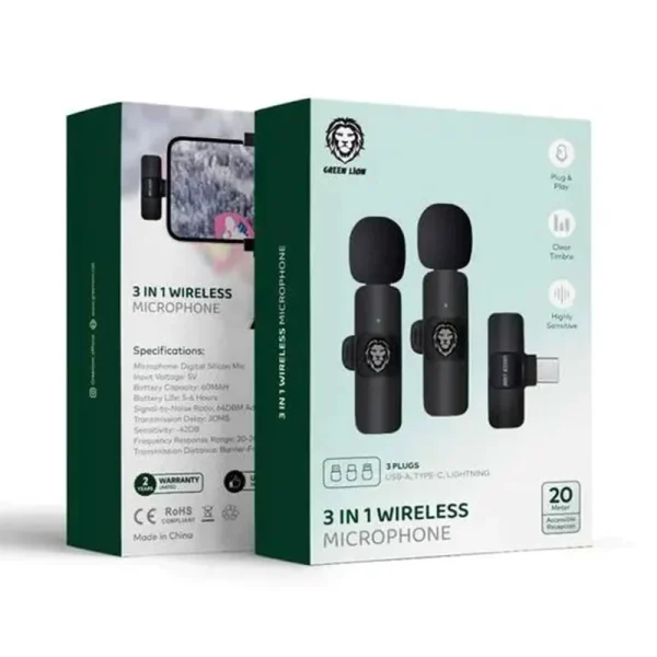 میکروفن یقه ای گرین لاین مدل DualMic - Image 3