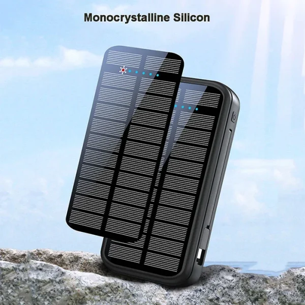 پاوربانک 16000mAh گرین لاین مدل Solar 2 GNPDSOLPB16 با پنل خورشیدی - Image 3