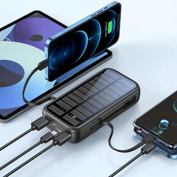 پاوربانک 16000mAh گرین لاین مدل Solar 2 GNPDSOLPB16 با پنل خورشیدی - Image 5