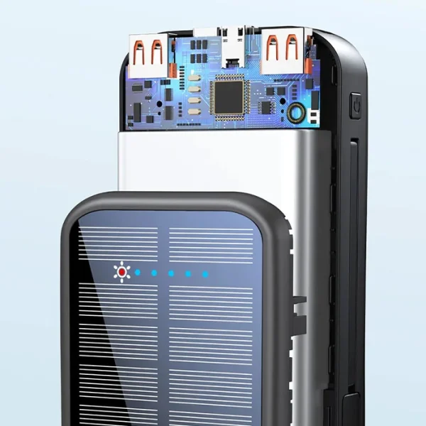 پاوربانک 16000mAh گرین لاین مدل Solar 2 GNPDSOLPB16 با پنل خورشیدی - Image 6