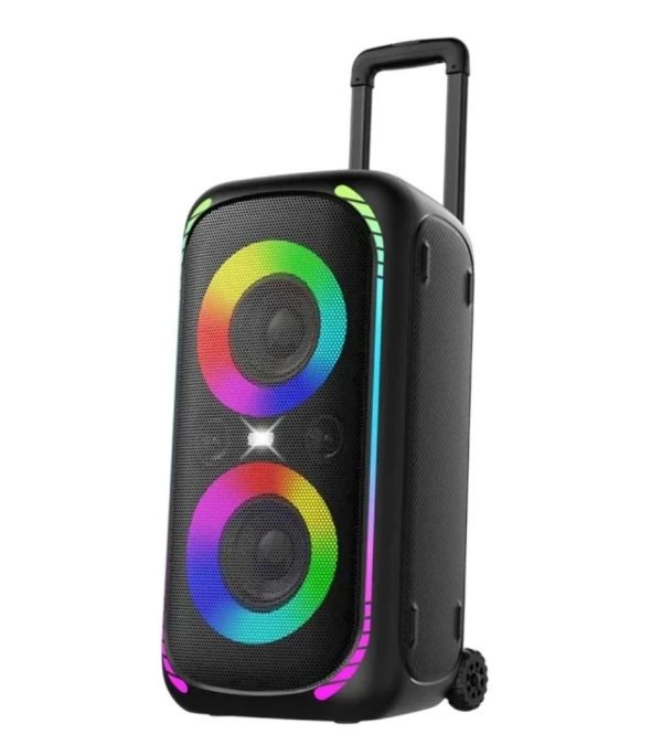 اسپیکر بلوتوثی پرودو مدل Porodo Soundtec 640W Party Speaker with Trolley PD-BASHX-BK