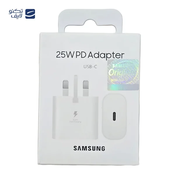 شارژر دیواری سامسونگ 25 وات مدل EP-TA800 سه پین - Original