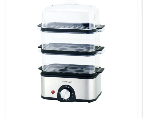 تخم مرغ پز سه طبقه گرین لاین مدل Green Lion 3-tier egg cooker - Image 3