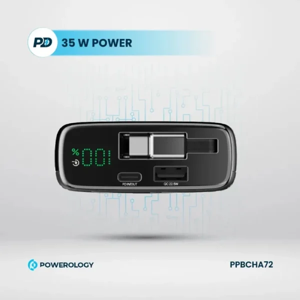 پاوربانک پاورلوژی مدل PPBCHA72 ظرفیت 20000میلی آمپر ساعت - Image 5