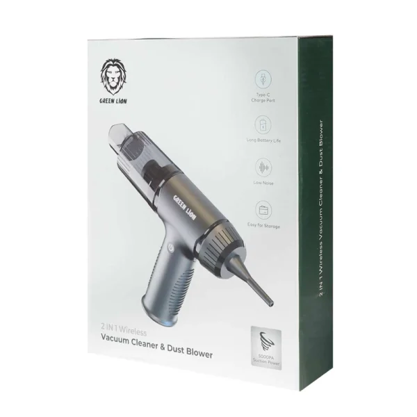 جارو شارژی گرین لاین مدل 2in1 vacuum cleaner & dust blower