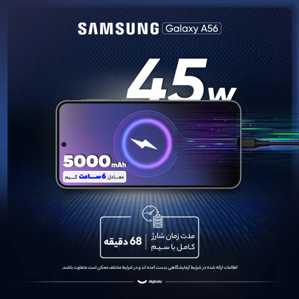 گوشی موبایل سامسونگ مدل Galaxy A56 دو سیم کارت ظرفیت 256 گیگابایت و رم 8 گیگابایت - ویتنام - Image 8