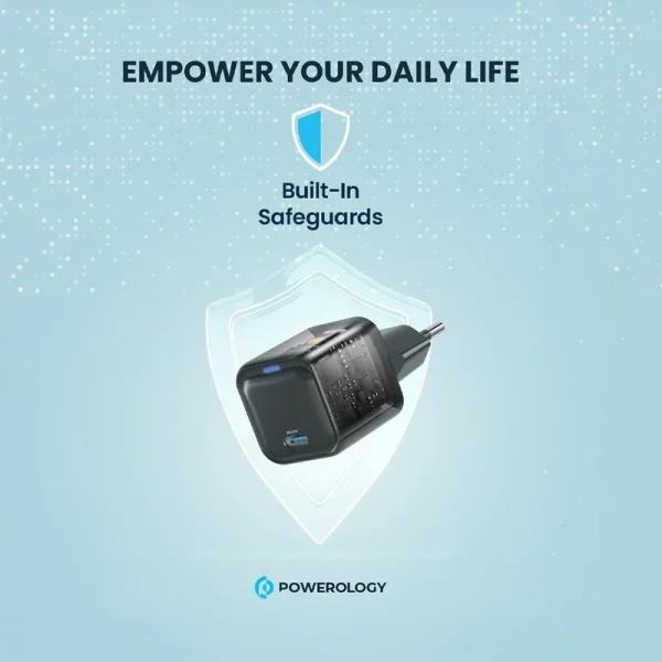 شارژر دیواری 20 وات پاورولوجی مدل Ultra-Compact Gan - Image 3