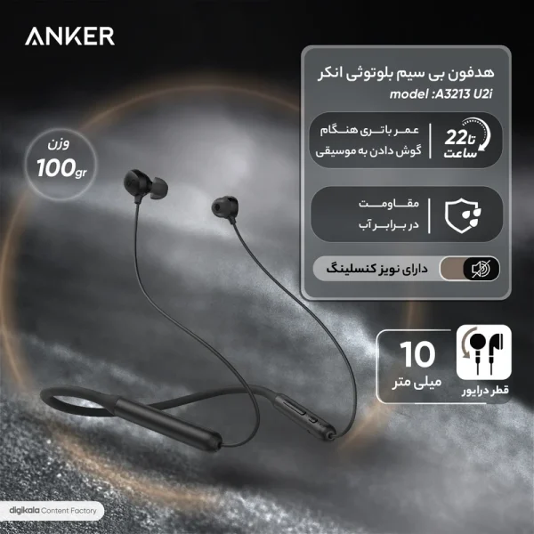 هدفون بی سیم بلوتوثی انکر مدل LIFE U2i - Image 10