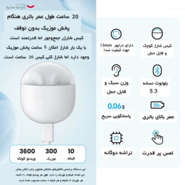 هدفون بلوتوثی هایلو مدل X1 Neo - Image 7
