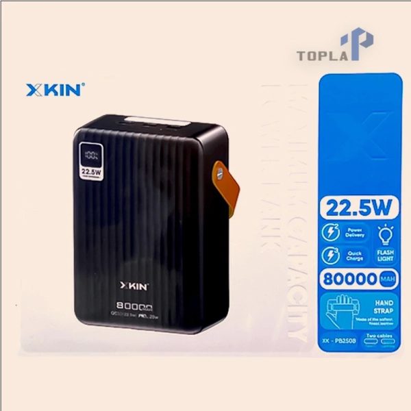 پاوربانک Xkin با ظرفیت 80000 میلی آمپر 22.5 وات - Image 3