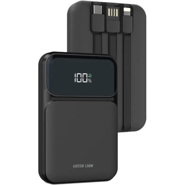 پاوربانک 20 وات گرین لاین مدل Integrated ظرفیت 10000 میلی آمپر