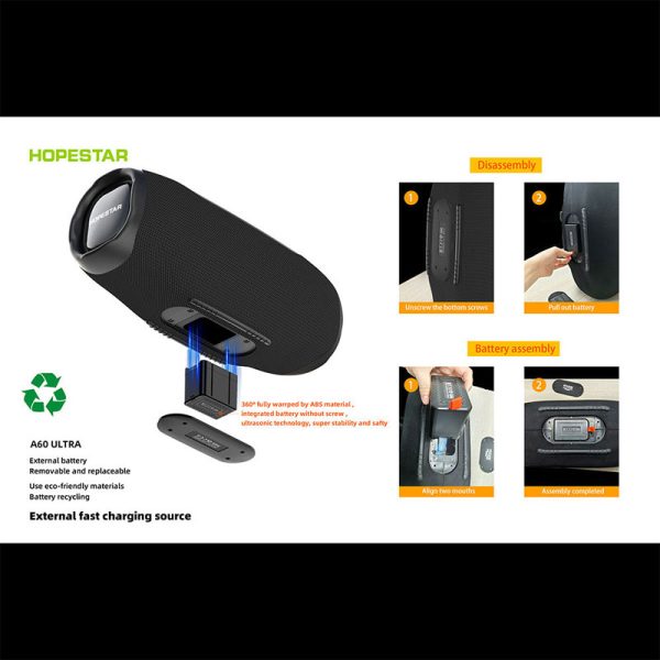 اسپیکر هوپ استار HOPESTAR-A60 Ultra 450W - Image 4