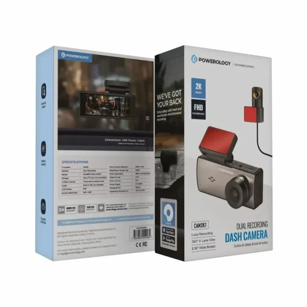 دوربین ثبت وقایع پاورلوژی مدل Dual Recording به همراه دوربین عقب - Image 6