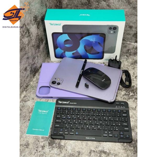 تبلت تلزیل مدل P104 اندازه نمایشگر 10.1 اینچ حافظه 64 گیگ با رم 4 گیگ ا Telzeal P104 Android Tablet 10.1-inch 13MP Dual Camera - Image 3