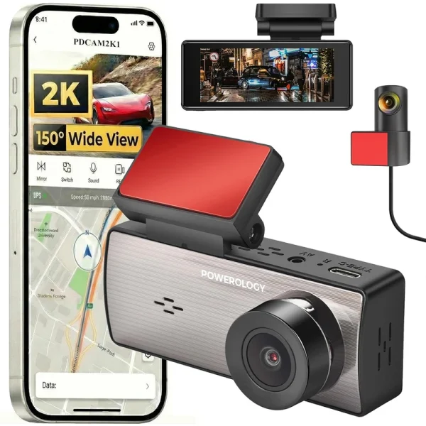 دوربین ثبت وقایع پاورلوژی مدل Dual Recording به همراه دوربین عقب - Image 4