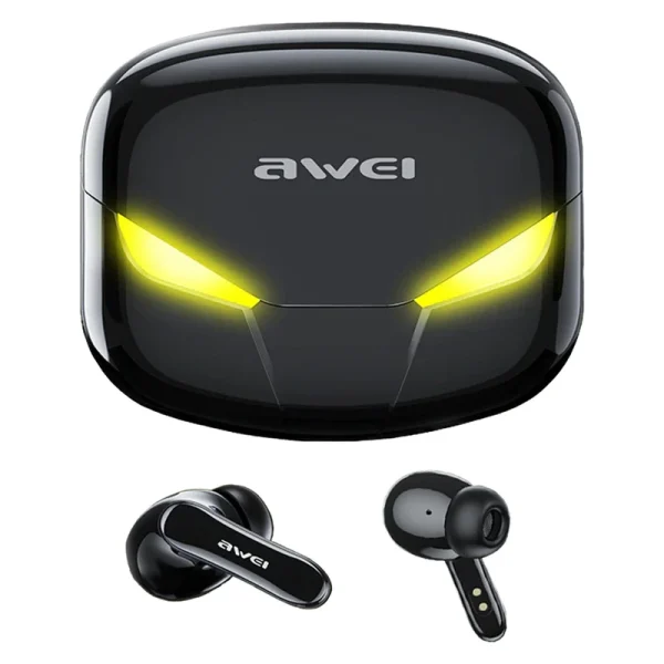 هدفون بلوتوثی اوی T35 با نویز کنسلینگ فعال (ANC)، درگاه شارژ USB Type-C، دارای نمایشگر روی محفظه شارژ، مقاوم در برابر رطوبت و عرق