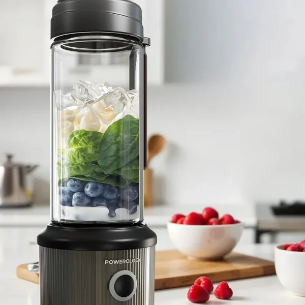 شیکر شارژی پاورولوجی مدل PSM013BK گنجایش 0.45 لیتر - Image 8