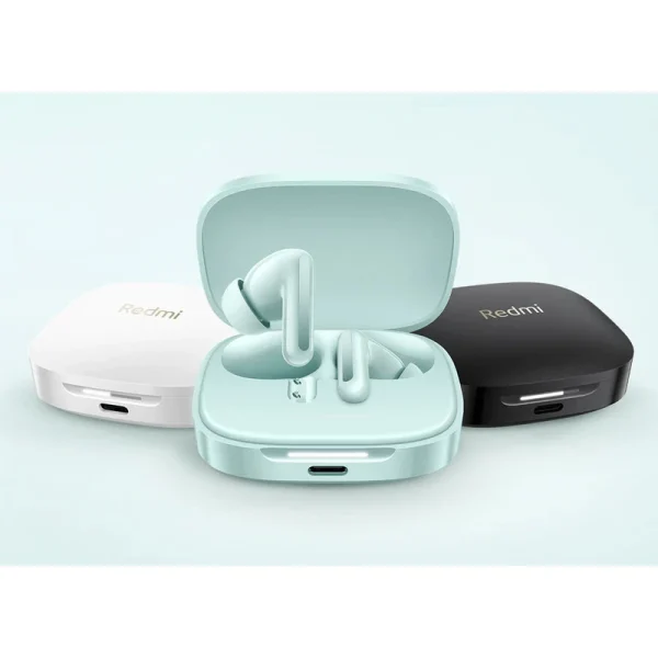 هدفون بلوتوثی شیائومی مدل Redmi Buds 6 با نویز کنسلینگ فعال (ANC)، درگاه شارژ USB Type-C، دارای میکروفون دوگانه با ENC (کاهش نویز محیط)، مقاوم در برابر رطوبت و عرق - Image 5